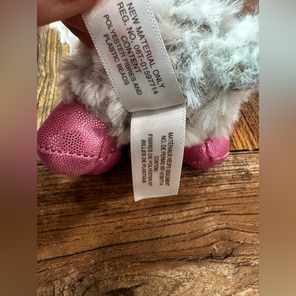 Ty Plush Toy with Pink and Gray Fur - Picture 4 of 4